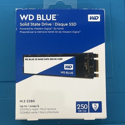 Western Digital WD Blue 250GB M.2 2280 SATA 3D NAND SSD 550/525MB/s