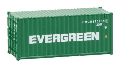 Container 20t Evergreen Bausatz Modell von Faller 1:87