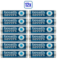 12x Packs Breath Savers Peppermint Neutralize Sugar Free Mints Rolls, 0.75oz