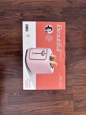 Beautiful 2 Slice Touchscreen Toaster by Drew Barrymore, Rose- unopened