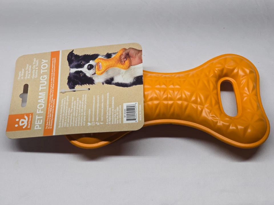 Juguete remolcador de espuma de goma con hueso de perro - MEJORES AMIGOS - Suave en dientes y encías - NUEVO Foto 2 de 3