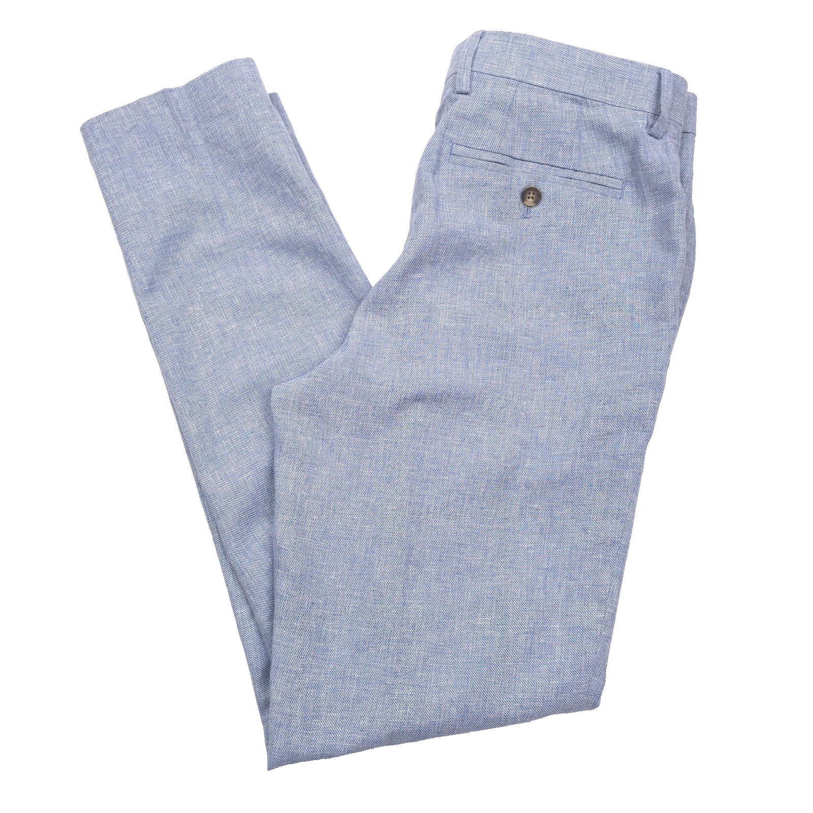 260 Ted Baker Light Blue Slim Fit Cotton - Linen Suit Pants Mens Size 30R 18290₽