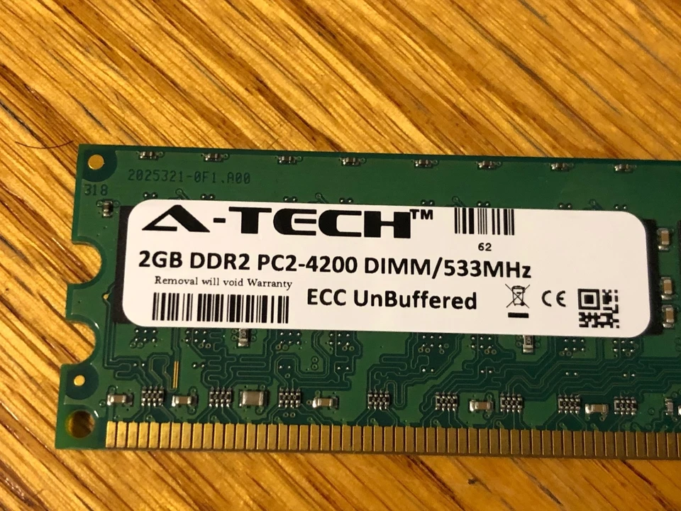 RAM PC2 4200 2 gig ATech  - Desktop RAM / Memory - Image 2 of 4