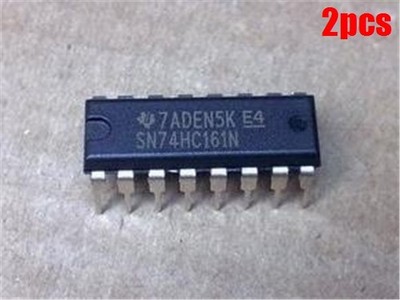 2Pcs 74HC161 74161 4-Bit Binary Counter Async Reset Dip Ic New kz