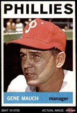 1964 Topps #157 Gene Mauch Phillies MANAGER 8 - NM/MT