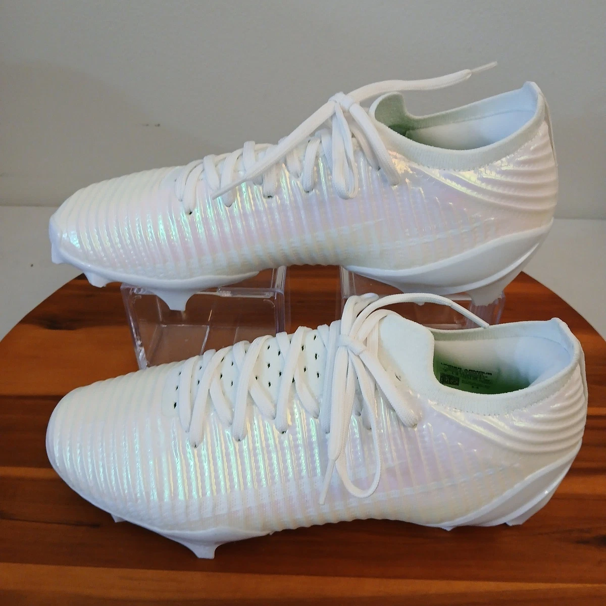 Under Armour White Football Shoes & Cleats for Men for sale  display picture 3