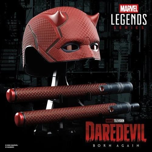 SHIPS 10/31 Marvel Legends Daredevil Born Again Mask and Billy Club Prop Replica - Image 3 of 4