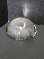 Vintage Clear Glass Magnifying Desk Top Paperweight Round Dome 3"