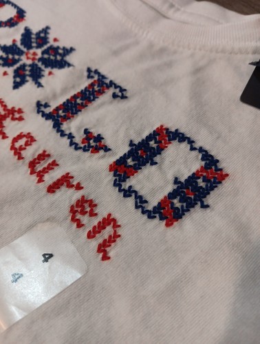 Polo Ralph Lauren Shirt Girls Size(4) 4T White Spell Out Long Sleeve NWT - Picture 4 of 10