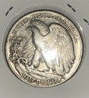 1943 Walking Liberty Half Dollar, 90% Silver. Slightly Rotated Reverse. ERROR  — photo 2