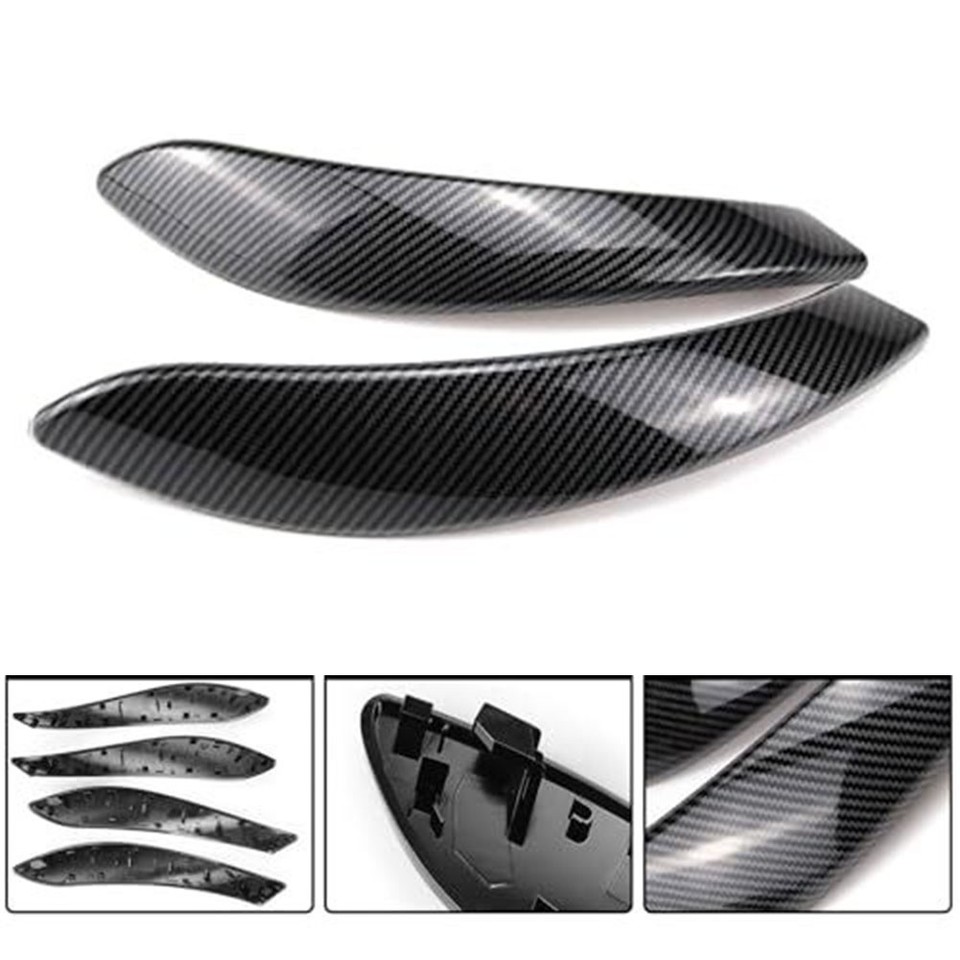 Computer Check Out Carbon Fiber Door Handle Cover Abs Pc Door Handle Film Sleek Sporty ...