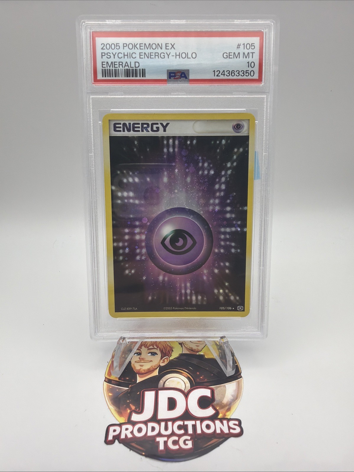 Pokemon Psychic Energy Holo 2005 Pokemon EX Emerald #105 PSA 10