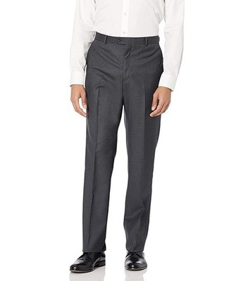 Louis Raphael L34711 Mens Modern Fit Sharkskin Flat Front Dress Pants Size 34W