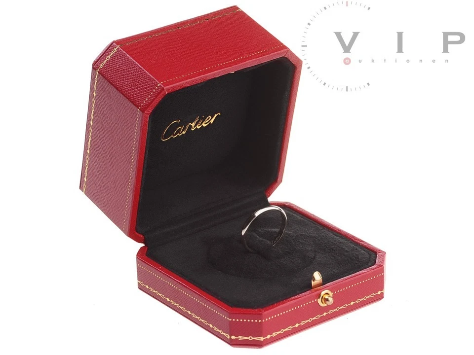 CARTIER 1895 LA BAGUE ALLIANCE RING 950 PLATIN TRAURING EHERING WEDDING BAND °57 - Bild 2 von 4