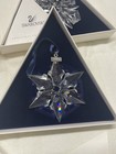TWO Swarovski Crystal Christmas Ornaments 1999 & 2000 In Boxes w Certificates — photo 2