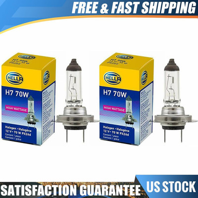 2PCS Hella H7 70W Healight Bulb 12V 70W PX26D T4.625 High Performance