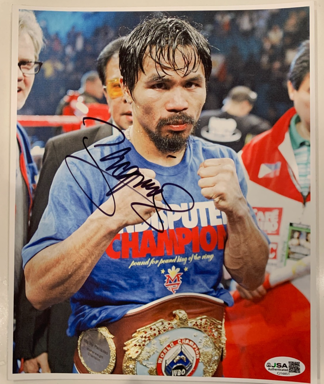 Manny Pacqui o Autographed Signed Manny Pacquiao 8x10 Photo JSA Authenticated 