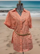 NEW Elementz Top Size 2X Romantic Lightweight Blouse And Belt New Tag NWT $44