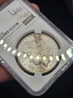 1886 P Morgan Silver Dollar NGC Graded MS 61 ☆ Rubber Banded Toned Blue ☆