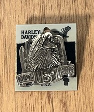 Harley Davidson Made In the USA Small Eagle Logo Emblem Lapel Pin New Old Stock