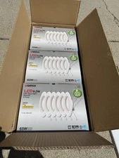 Satco 9.2W LED Recessed Downlight Retrofit 5/6” 6-pack (Lot Of 3)