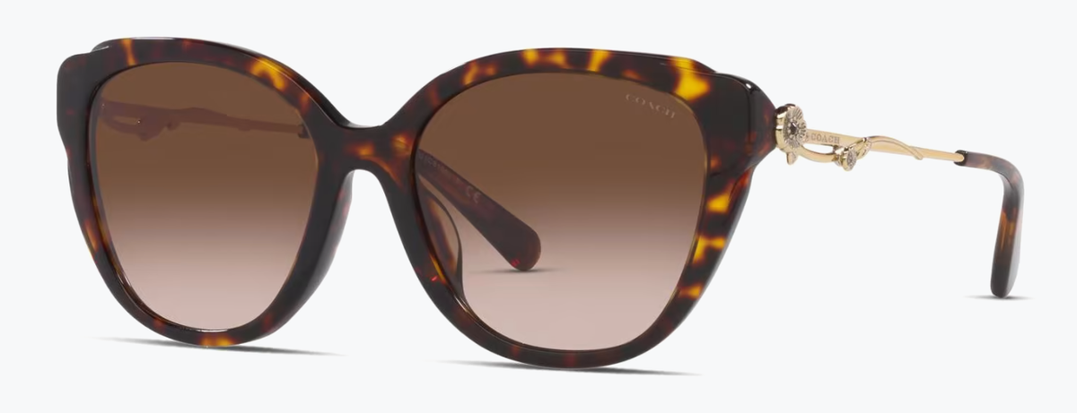 COACH Womens Sunglasses HC8347BU 512013 - 55mm Lens - Dark  display picture 1