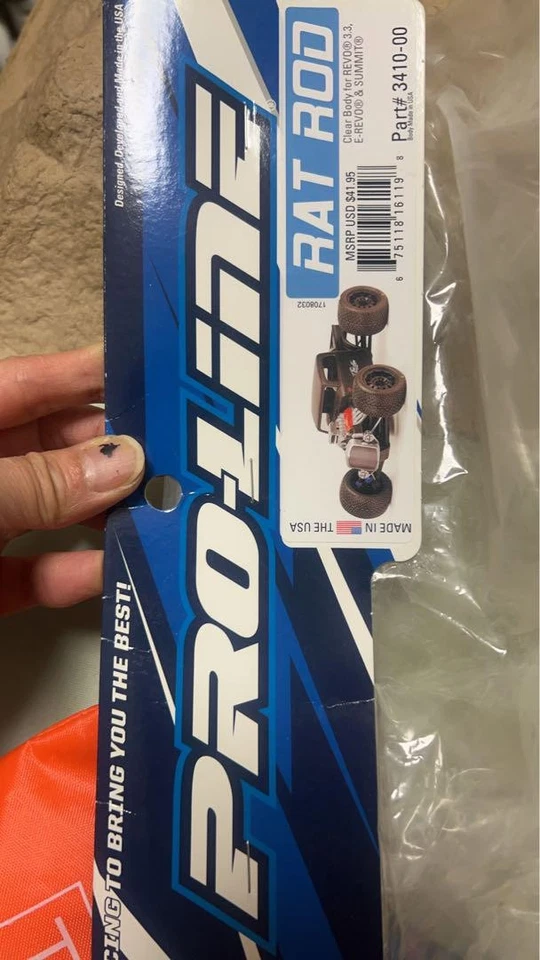 Pro-Line Rat Rod Clear Body For Revo 3.3 / E-Revo Rc Truck Body Unpainted - Image 3 of 4