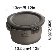 Camping Kochset Titan Edelstahl mit Bechern u...