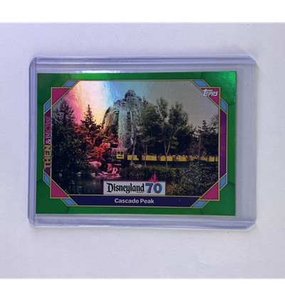 Topps Disneyland 70th Anniversary Cascade Peak Green Parallel /199