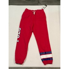 Polo Ralph Lauren Kids Jogger Sweatpants Red M 8-10 NWT Logo Fleece
