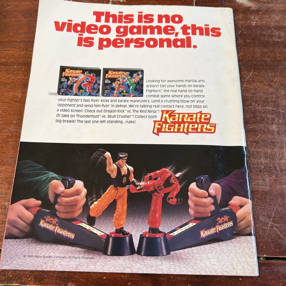 WWF June 1996 Magazine Shawn Michaels Ultimate Warrior Cards/Cutout, HHH Poster - Image 2 of 4