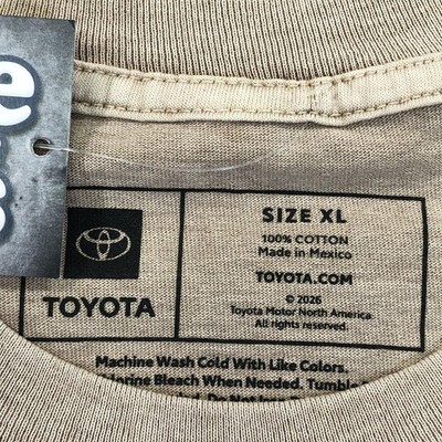 Toyota Land Cruiser Shirt Mens XL Beige Great Outdoors Graphic Tee