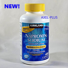 Kirkland Signature Naproxen Sodium, 220 mg, 400 Caplets EXP 12/2026