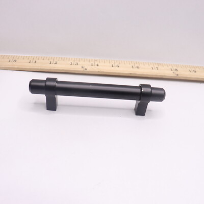 Cosmas Contemporary Bar Cabinet Handle Pull Flat Black 3-1/2'' 89 MM Hole Center 