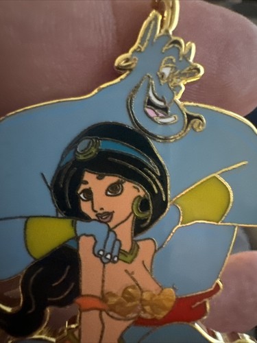 Disney Fantasy Pin Of Sexy Jasmine and Getting Shoulder Rub From The Genie LE100 - Picture 5 of 10