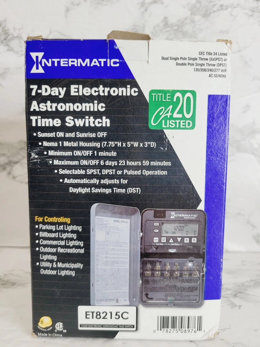 Intermatic ET8215C ON/OFF ET8000 Series Electronic, 40 OFF