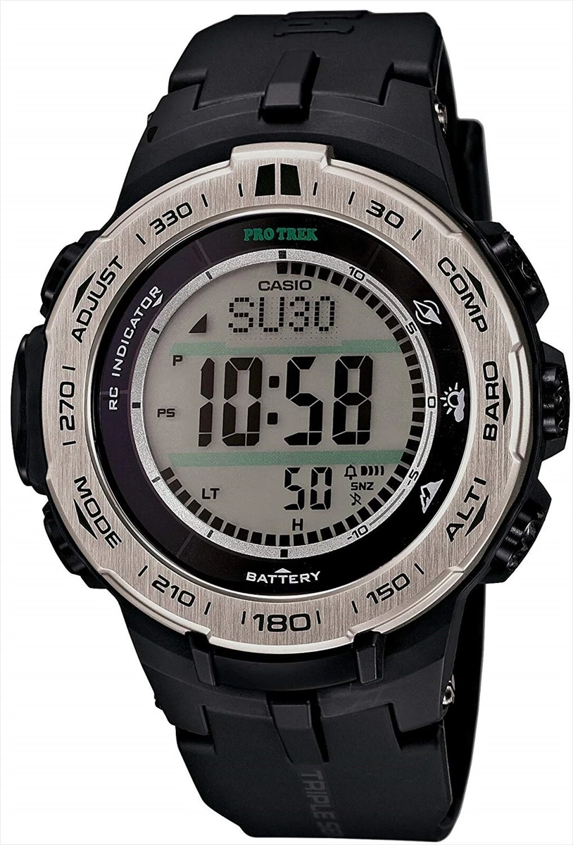 CASIO PROTREK Slim Line Series PRW-3100-1JF Triple Sensor Ver.3 Men's Watch  NEW