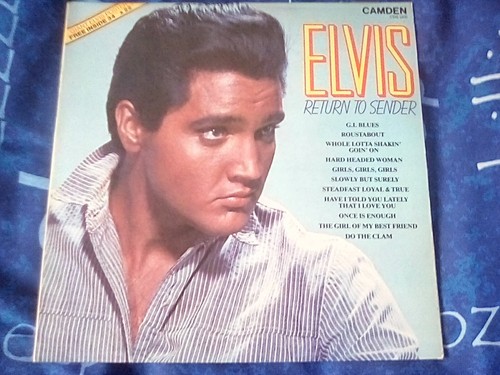 ELVIS RETURN TO SENDER RCA CAMDEN 12trk LP 1973 CDS 1200 POSTER 1973 EX+/EX+