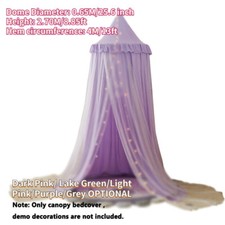 Baby Round Dome Decor Bed Tent Curtain Bedding Mosquito Net Bedcover Kids Canopy