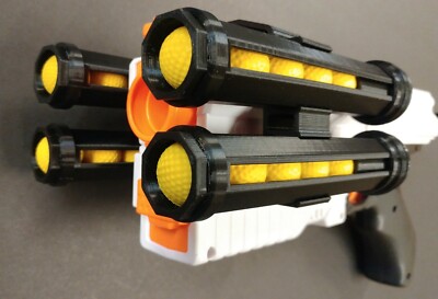 For Rival Kronos Blaster - Quad Speed Loader Holder w/ 4 Loaders 5 or 6 Shot