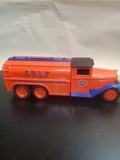 Vintage 1930 Diamond Rio Gulf Tanker Truck Bank 2 1/2 ton.