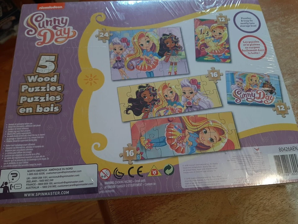 Rompecabezas de madera Sunny Day 5 Nickelodeon de Cardinal nuevos Foto 2 de 2