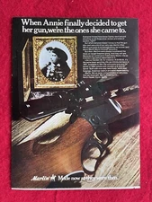 Marlin Model 39 1972 Print Ad Annie Oakley Advertisement