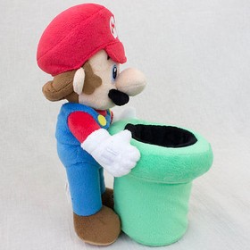 Super Mario Bros. Plush Doll Pen Stand JAPAN GAME Nintendo Famicom NES