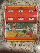 Vintage Wolverine Modern Math Addition Mechanical Flash Cards Metal Game Toy