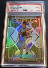 1995 MIKE MUSSINA TOPPS FINEST REFRACTOR #48 PSA 9 ORIOLES POP 3