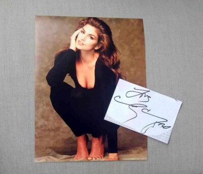 Cindy Crawford, Original Signed Photo 20x30 cm (LW300) Topmodel