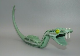 Rare Lego Basilisk Snake glow dark fangs complete minifigure Harry Potter 4730