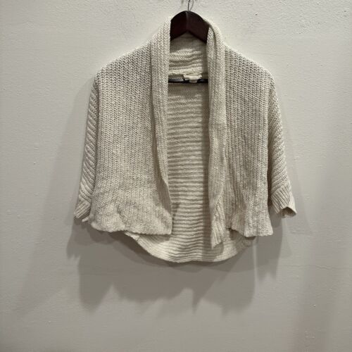 Cardigan femme pure DKNY culture blanche pull avant ouvert agneaux tricoté laine confortable S - Photo 1 sur 7