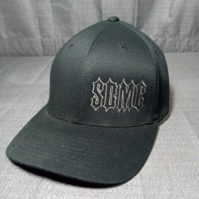 SBMC Port Authority Black Flexfit Fitted L/XL Baseball Cap Hat Stylized Stitch